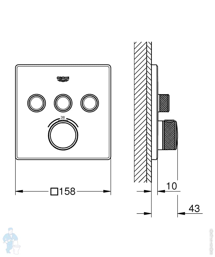 Смеситель Grohe Grohtherm SmartControl 29126000, фото 3