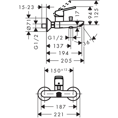 Смеситель Hansgrohe Logis Loop, фото 2