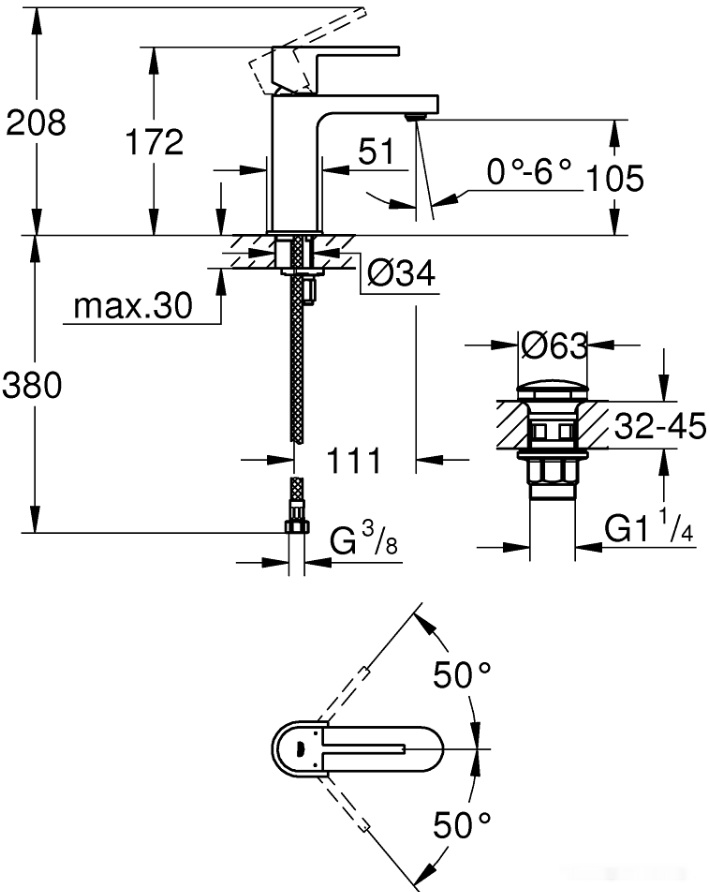 Смеситель Grohe Plus 33163003, фото 2