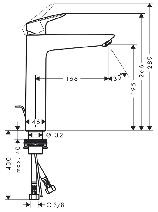 Смеситель Hansgrohe Logis 71090000, фото 2