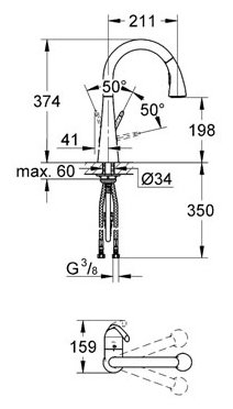 Смеситель Grohe Zedra 32294SD1, фото 2