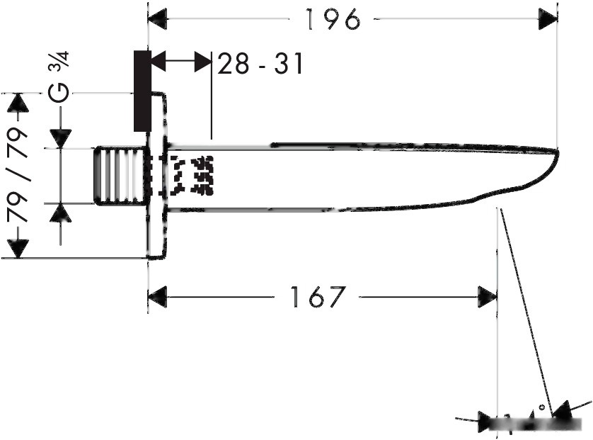 Излив Hansgrohe PuraVida [15412400], фото 2