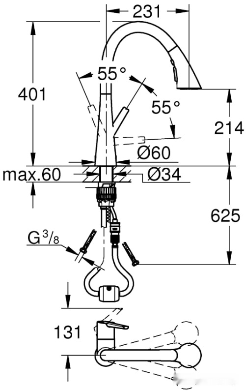 Смеситель Grohe Zedra 32294DC2, фото 2