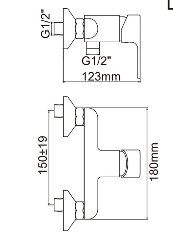 Смеситель Ledeme H03 L2003W, фото 2