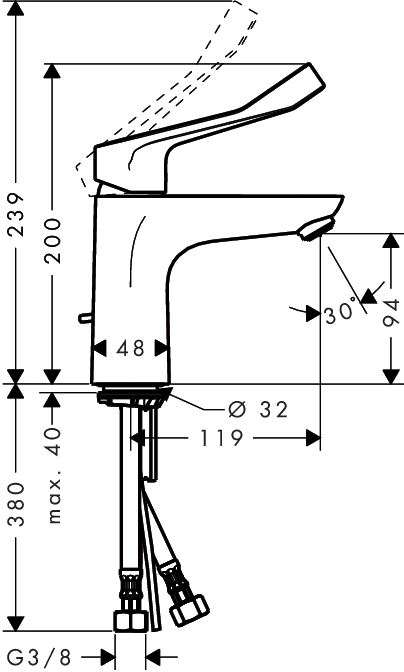 Смеситель Hansgrohe Focus, фото 2