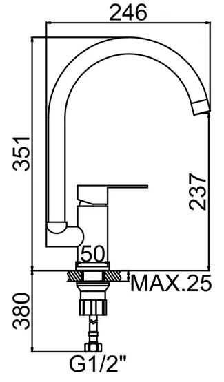 Смеситель Ledeme L74003, фото 2