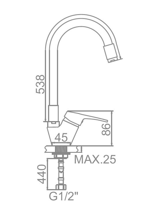 Смеситель Ledeme L4153-6, фото 2