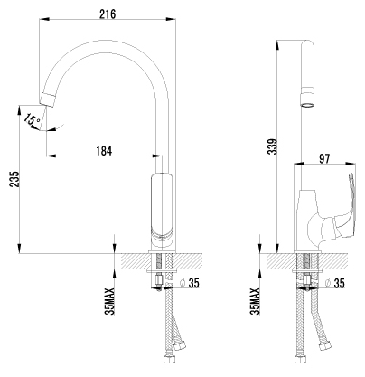 Смеситель Lemark Plus Shape LM1705C, фото 2