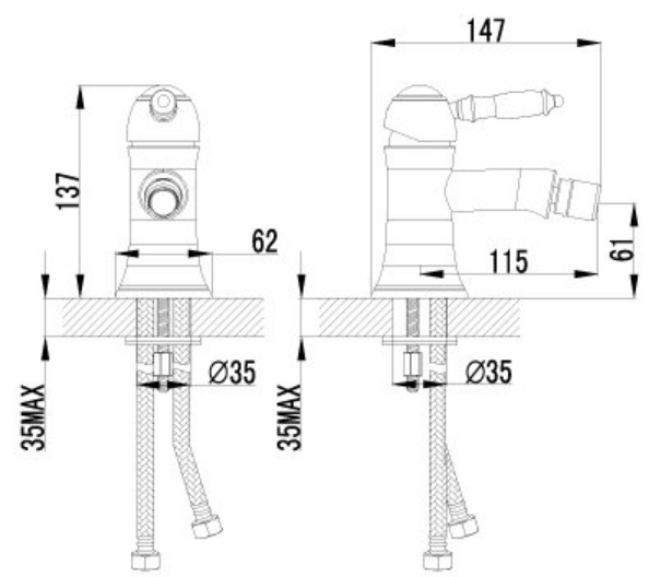 Смеситель Lemark Villa LM4808B, фото 2