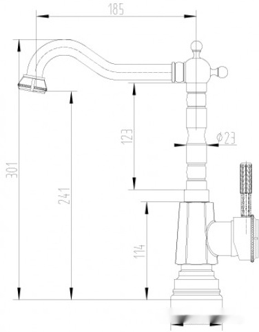 Смеситель Lemark Jasmine LM6605ORB, фото 2