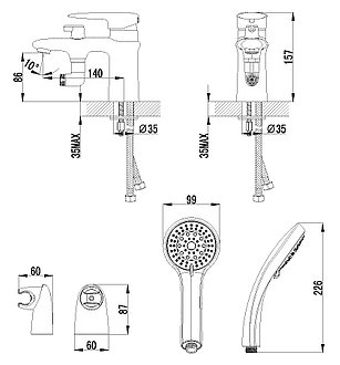 Смеситель Lemark Status LM4415C, фото 2