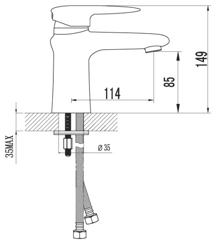 Смеситель Lemark Status LM4406C, фото 2