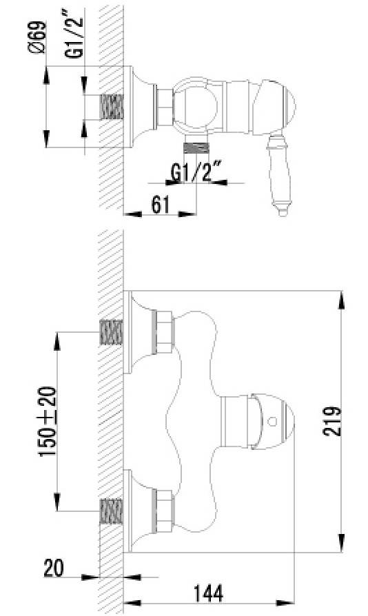 Смеситель Lemark Villa LM4803B, фото 2