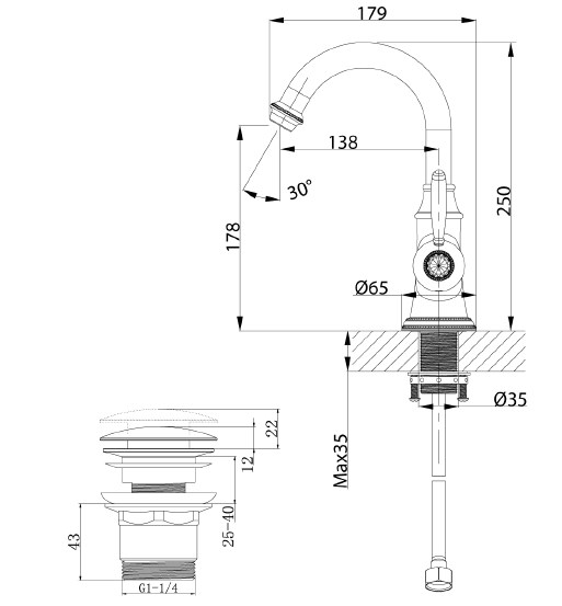 Смеситель Lemark Spark LM6707RG для раковины, фото 4