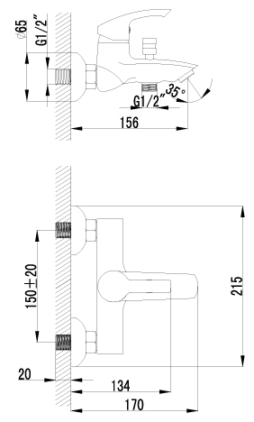 Смеситель Lemark Plus Strike LM1102C, фото 2