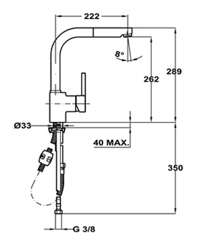 Смеситель Teka ARK 938 хром, фото 2
