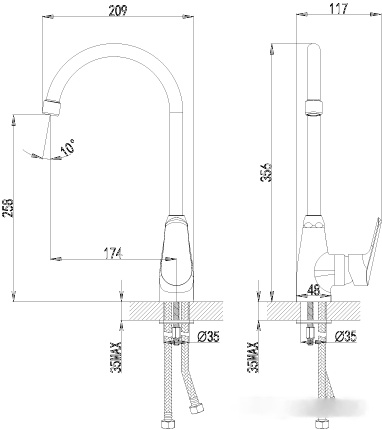 Смеситель Lemark Partner LM6555C, фото 2