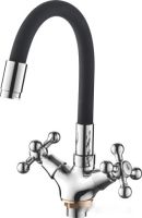 Смеситель Ledeme L1319-2 (черный/хром)