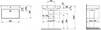 Умывальник Laufen Pro S 8109640001041 65x46.5