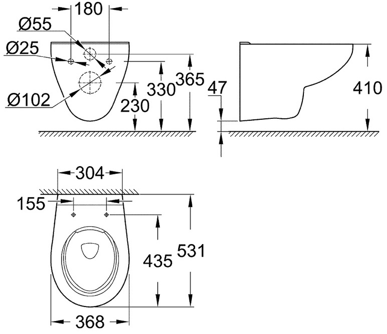 Унитаз Grohe Bau 39427000, фото 3