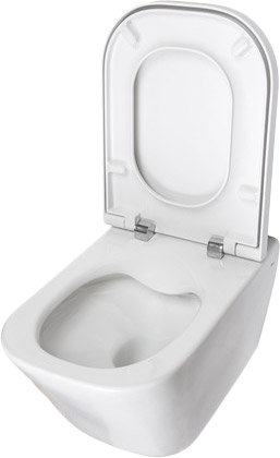 Унитаз Roca The Gap Clean Rim [A34647L000 + 801470004] с крышкой, фото 2