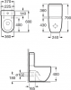 Унитаз Roca Meridian-N Compacto (342248000 + 341242000 + 8012AB004) с крышк.