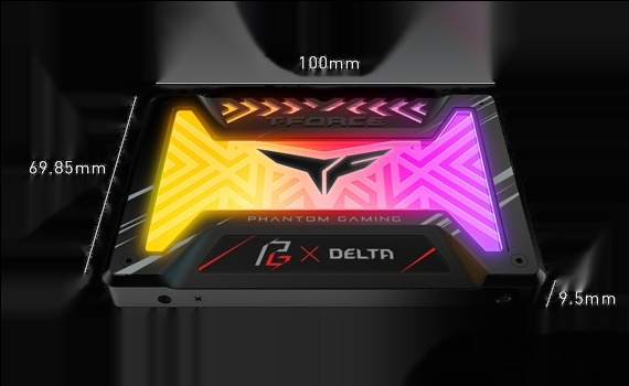SSD ASROCK Delta Phantom Gaming RGB 250GB T253PG250G3C313, фото 5