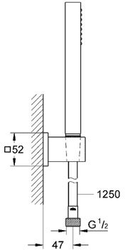 Душевая система Grohe Euphoria Cube Stick (27703 000), фото 2