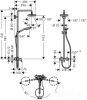 Душевая система Hansgrohe Croma Select E [27258400]
