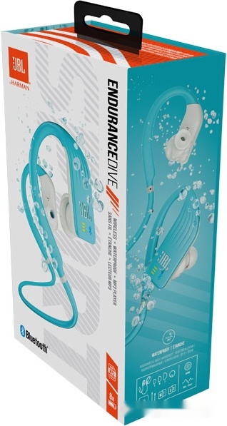 Наушники JBL Endurance DIVE (бирюзовый), фото 6