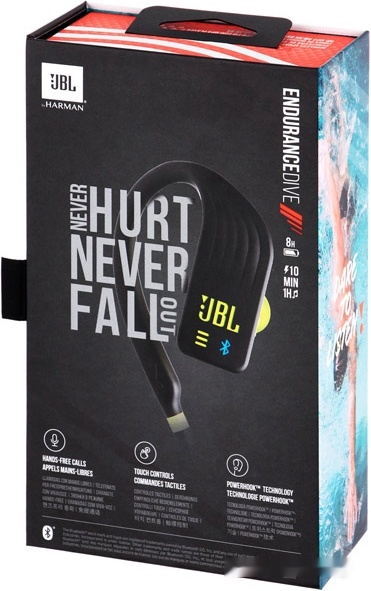 Наушники JBL Endurance DIVE (черный/желтый), фото 5