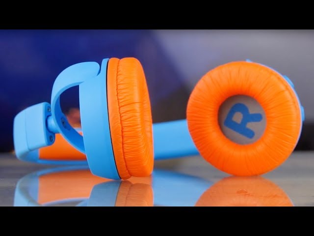 Наушники-гарнитура JBL JR300BT Uno (синий/оранжевый), фото 3
