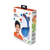 Наушники-гарнитура JBL JR300BT Uno (синий/оранжевый)