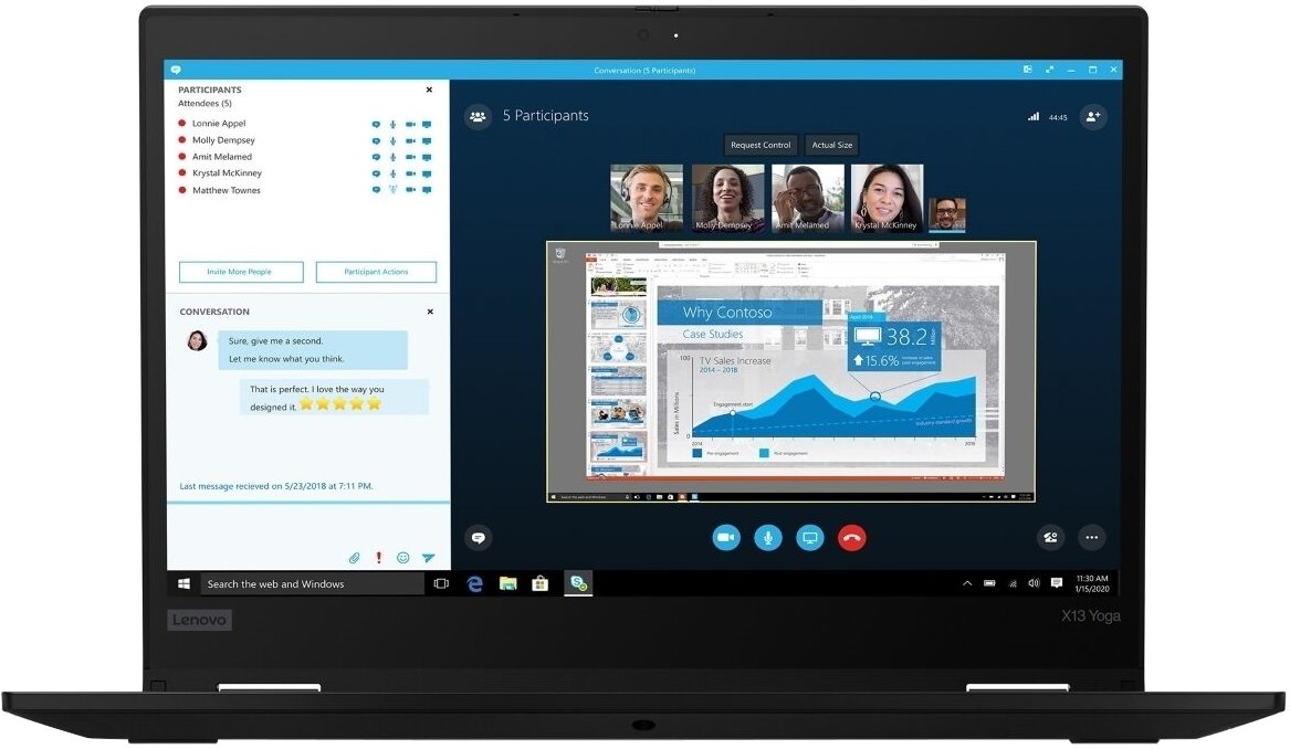 Ноутбук 2-в-1 Lenovo ThinkPad X13 Yoga Gen 1 20SX001DRT, фото 5