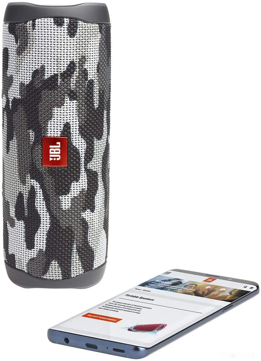 Беспроводная колонка JBL Flip 5 (черный камуфляж), фото 5