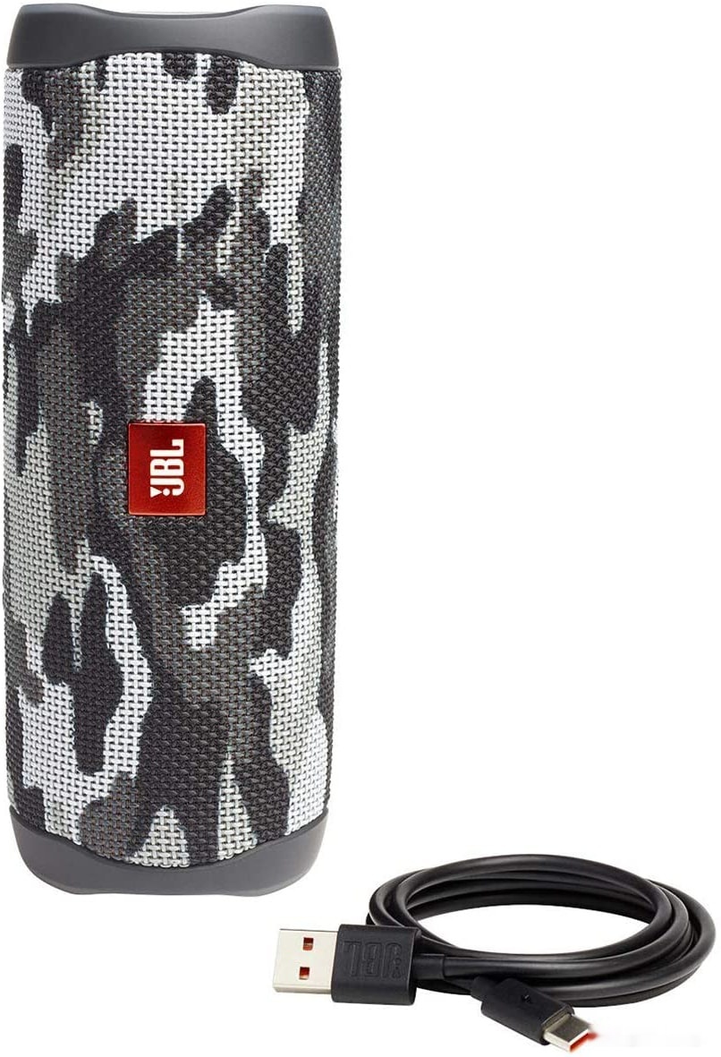 Беспроводная колонка JBL Flip 5 (черный камуфляж), фото 4