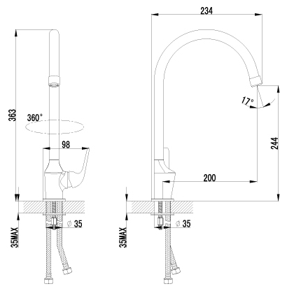 Смеситель Lemark Plus Advance LM1205C, фото 2