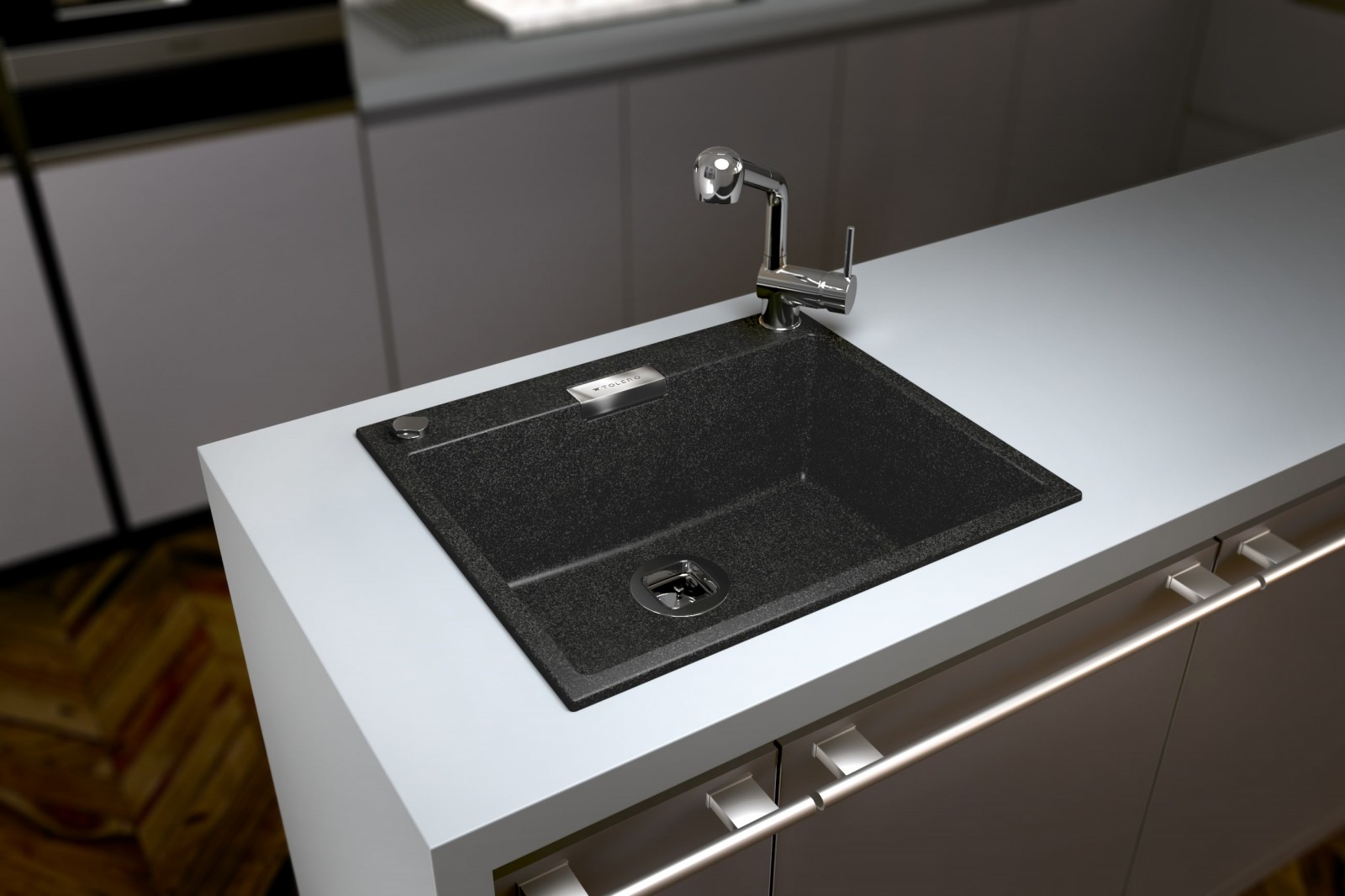 Кухонная мойка Tolero Loft TL-580 (Black), фото 2