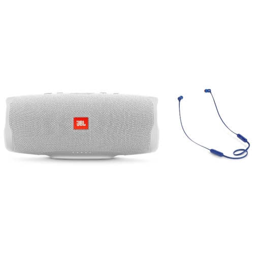 Портативная акустика JBL Charge 4 + наушники T110BT синий, фото 7