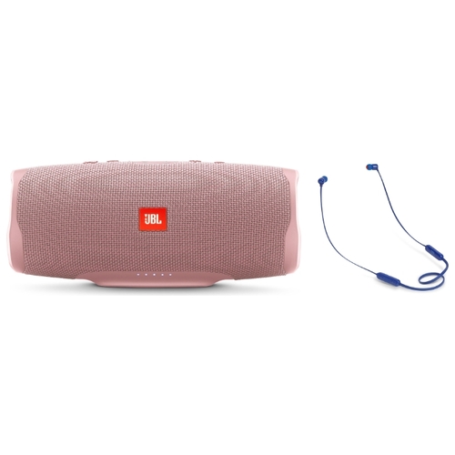 Портативная акустика JBL Charge 4 + наушники T110BT синий, фото 8