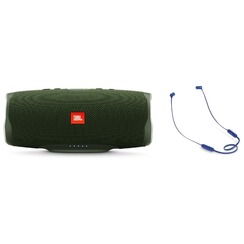 Портативная акустика JBL Charge 4 + наушники T110BT синий, фото 10