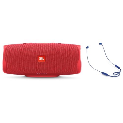 Портативная акустика JBL Charge 4 + наушники T110BT синий, фото 1