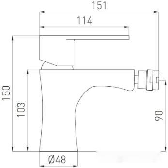 Смеситель Ferro Algeo BAG6, фото 2