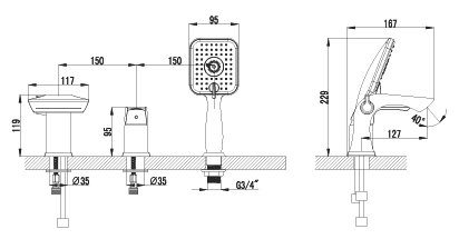 Смеситель Lemark Unit LM4545C, фото 2