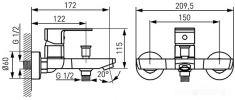 Смеситель Ferro Alba VerdeLine BLB1VL