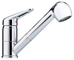 Смеситель Franke Novara Plus хром (с выдвижным шлангом)