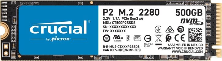 SSD Crucial P2 500GB CT500P2SSD8