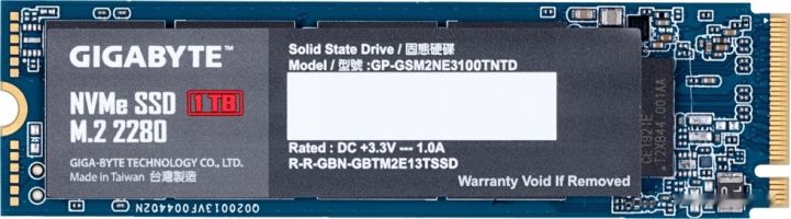 SSD Gigabyte NVMe 1TB GP-GSM2NE3100TNTD