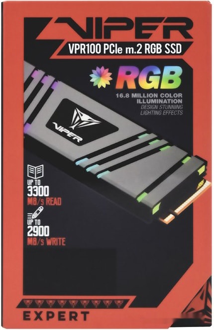 SSD Patriot VPR100 RGB 256GB VPR100-256GM28H, фото 5