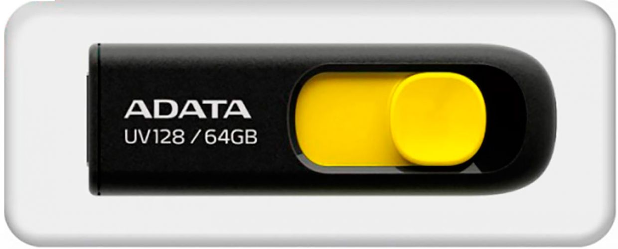 USB Flash A-Data DashDrive UV128 64GB (Yellow)